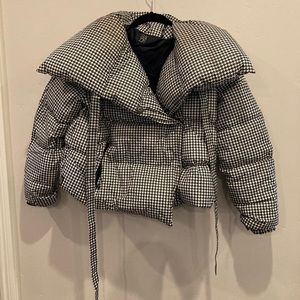 Bacon black and white coat size small